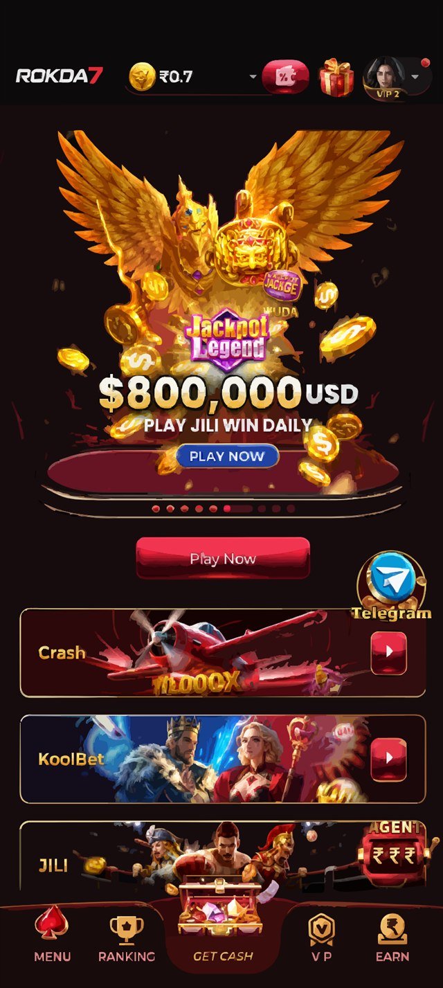 rokda7 app preview showing live games and a ₹10,000 bonus balance